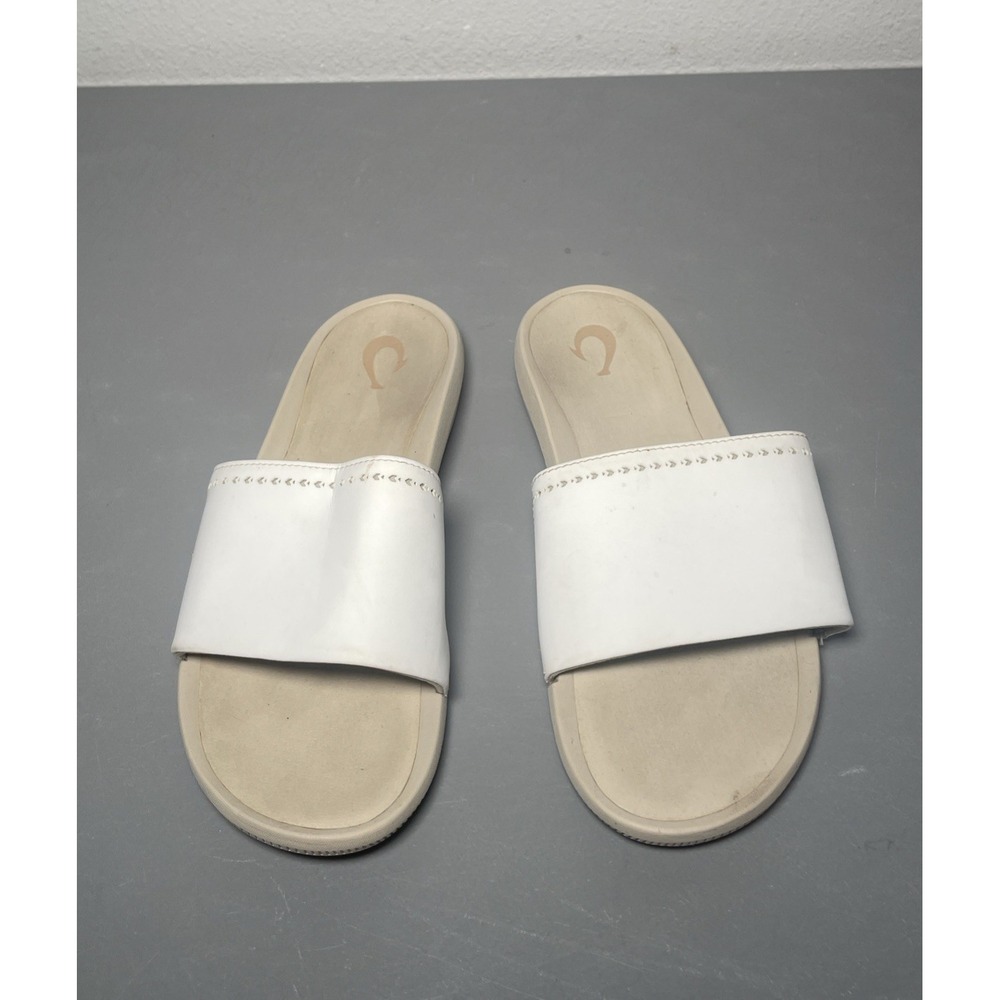 OLUKAI Ulele Slide Women's Sandals Water-Resistant Beach Slides Size 10